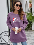 BELIEVE Graphic Tunic Sweatshirt Aaria Tees