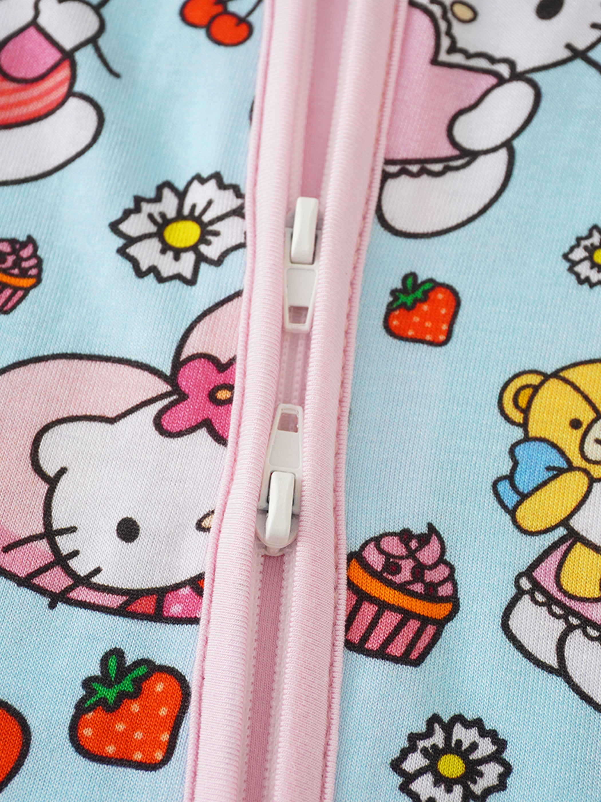 PoshTOT Sanrio Love Hello Kitty Bamboo Baby Convertible Zippy Romper - Aaria Tees Aaria Tees