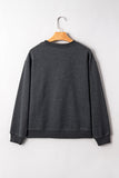 Carbon Grey Cowboy Queen Card Drop Shoulder Graphic Sweatshirt - Aaria Tees Aaria Tees