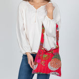 Hand Stitched Kantha Hobo Bag - Aaria Tees Aaria Tees