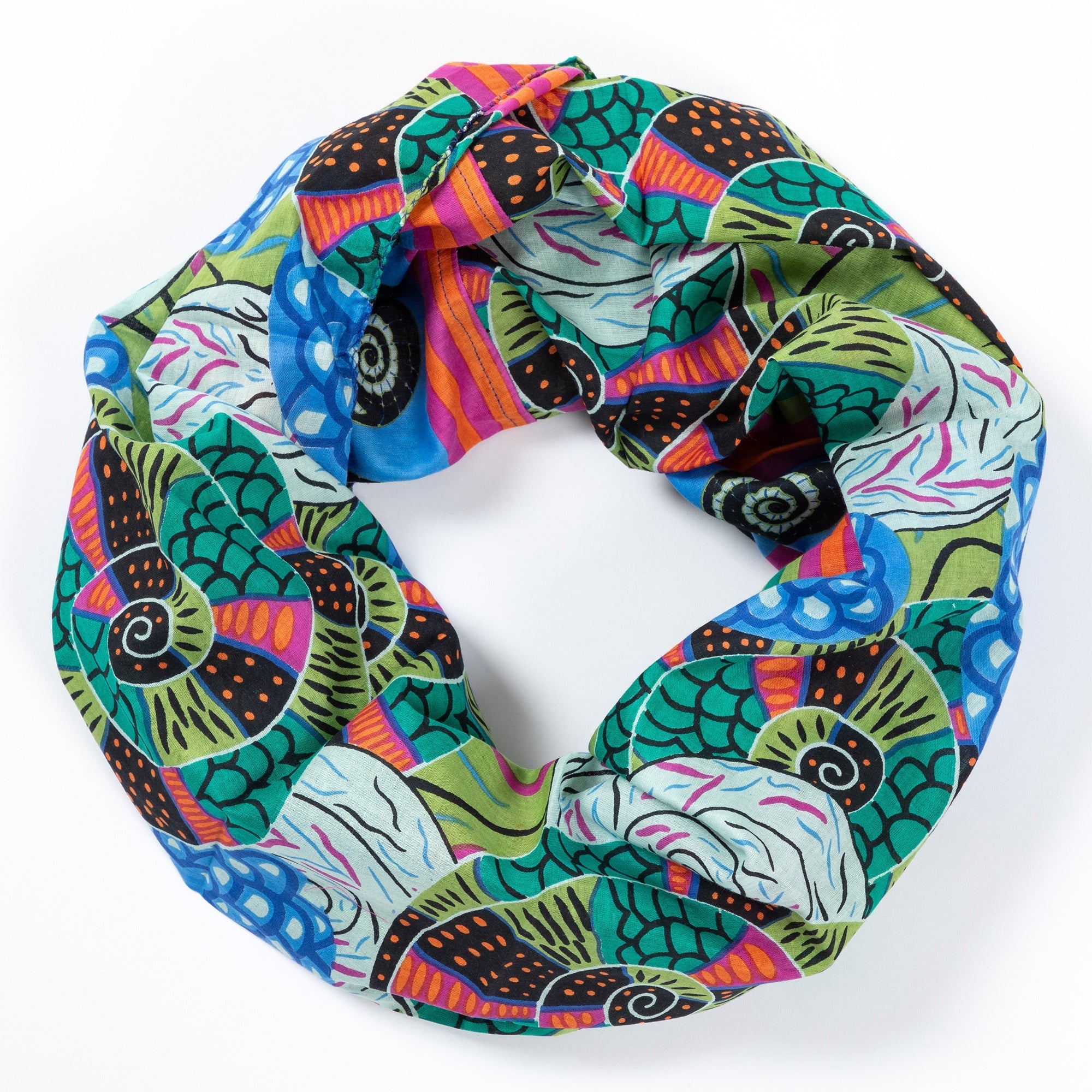 Cascade of Colors Infinity Scarf | Fair Trade - Aaria Tees Aaria Tees