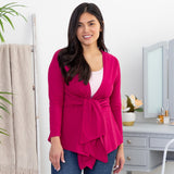 Bright Organic Drape Tie Cardigan - Aaria Tees Aaria Tees