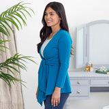 Bright Organic Drape Tie Cardigan - Aaria Tees Aaria Tees
