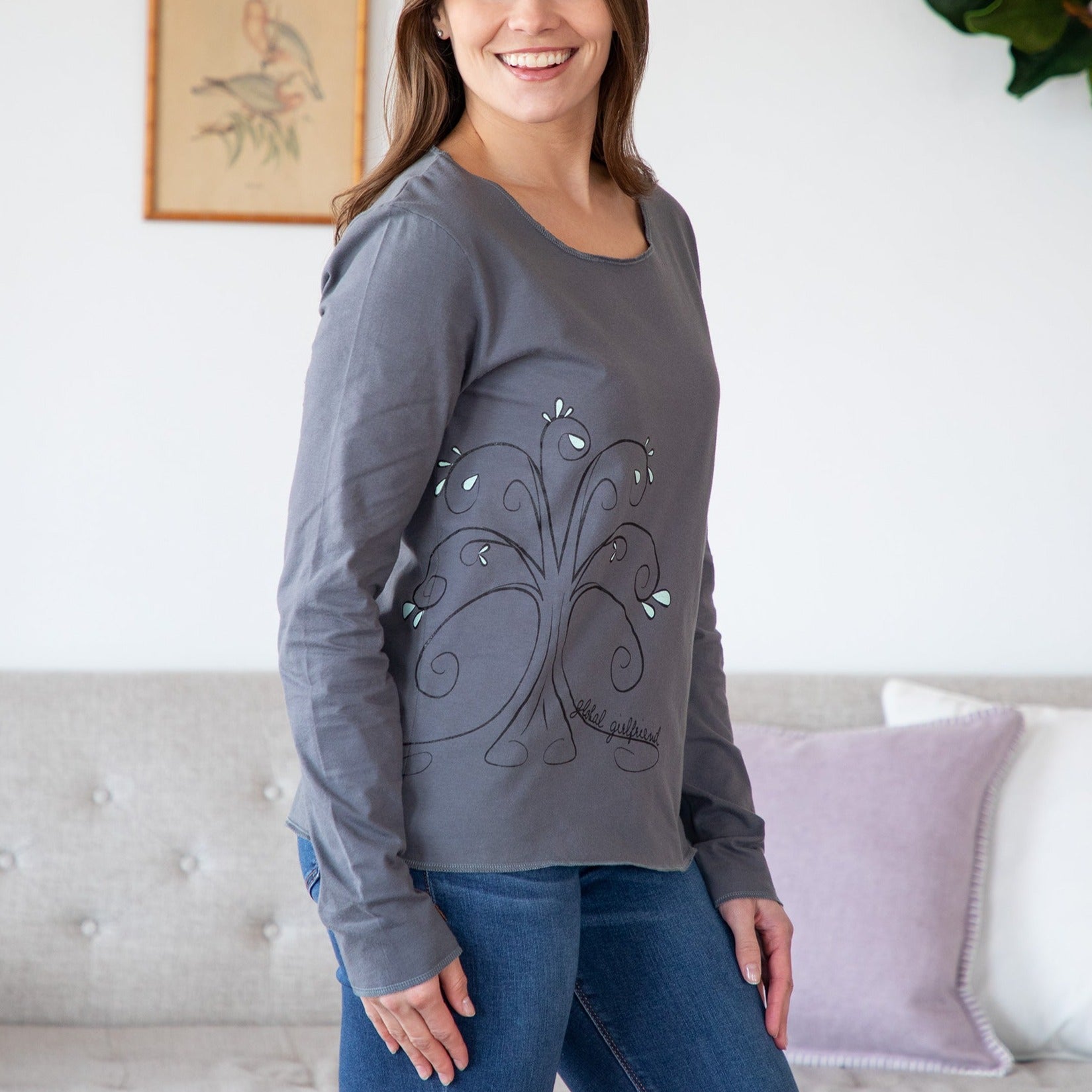 Organic Africa Cozy Scoop Neck - Aaria Tees Aaria Tees