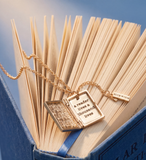'A Reader Lives A Thousand Lives' Book Club Locket Pendant - Aaria Tees Aaria Tees