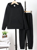 Children's Graphic Long Sleeve Hoodie and Pants Set Aaria Tees