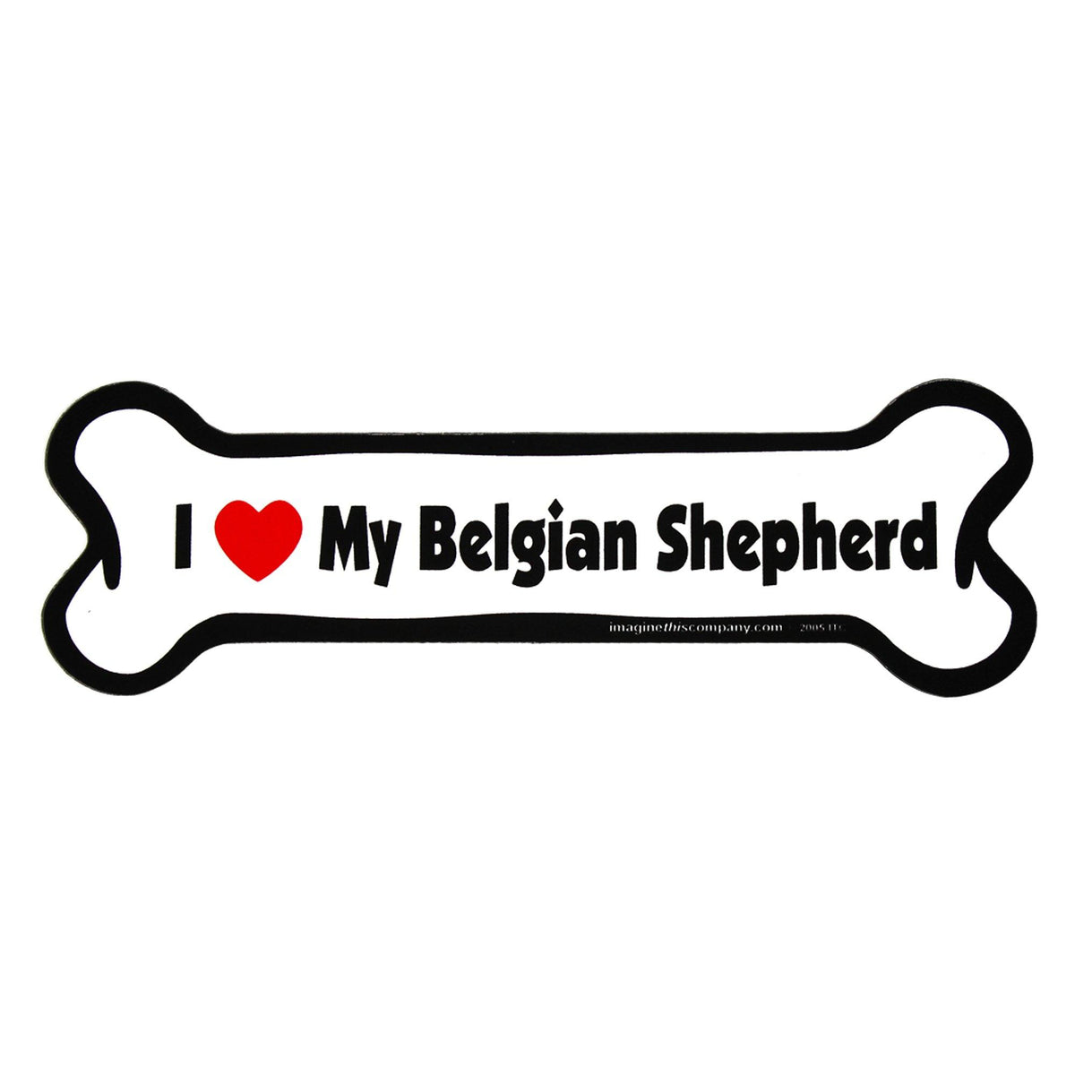 I Love My Dog Car Magnet: Breeds A - K - Aaria Tees