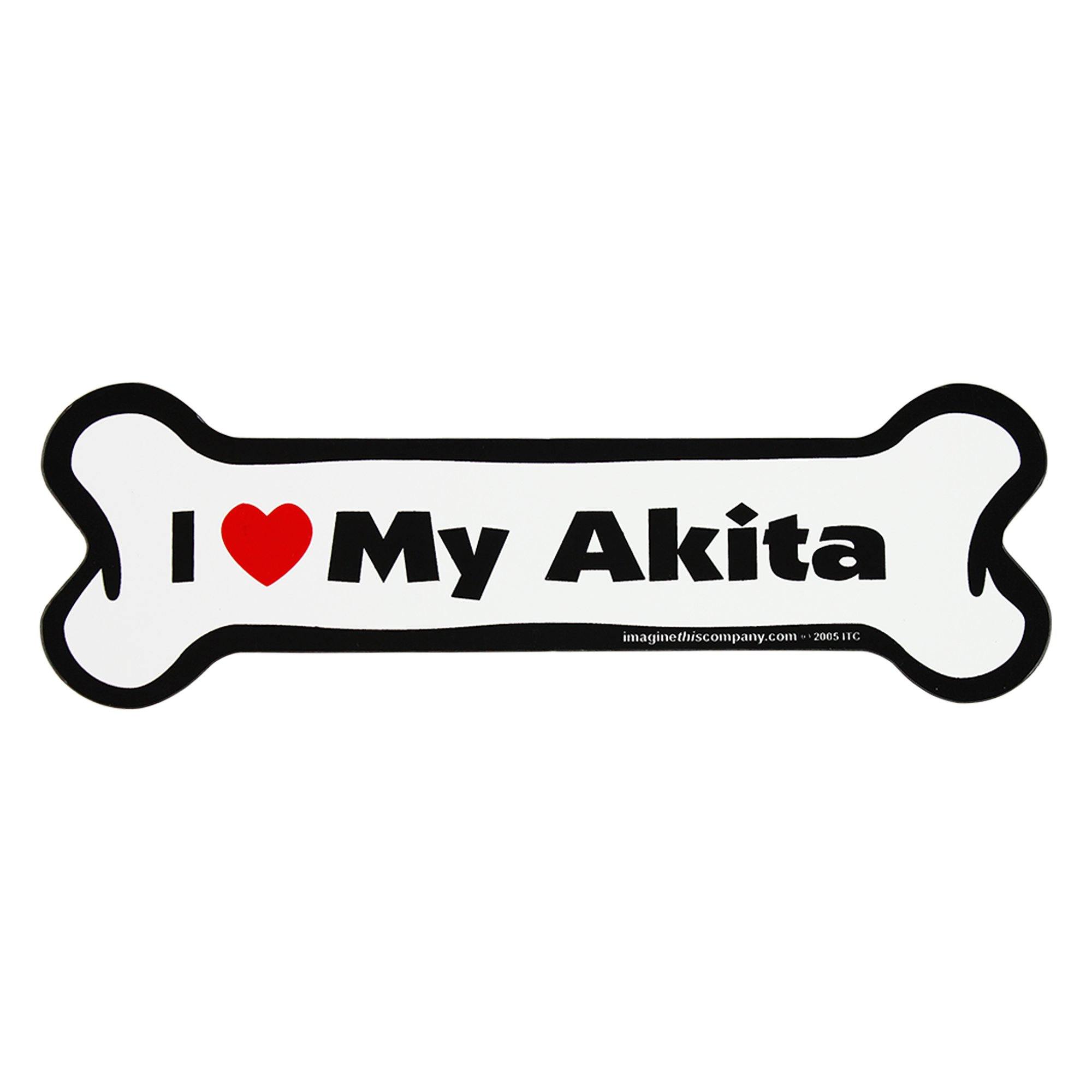 I Love My Dog Car Magnet: Breeds A - K - Aaria Tees Aaria Tees