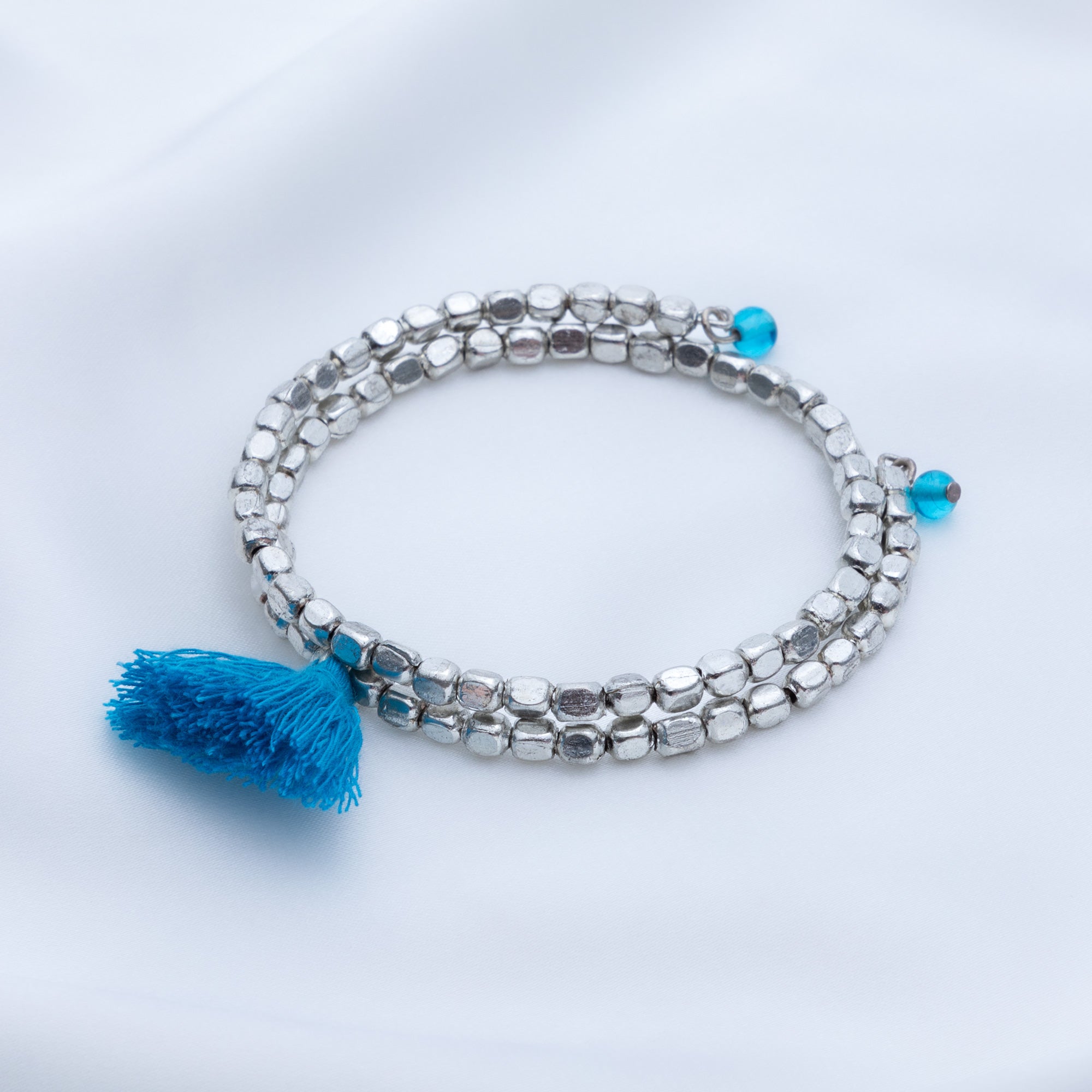 Taj Tassel Metal Bead Bracelet - Aaria Tees Aaria Tees