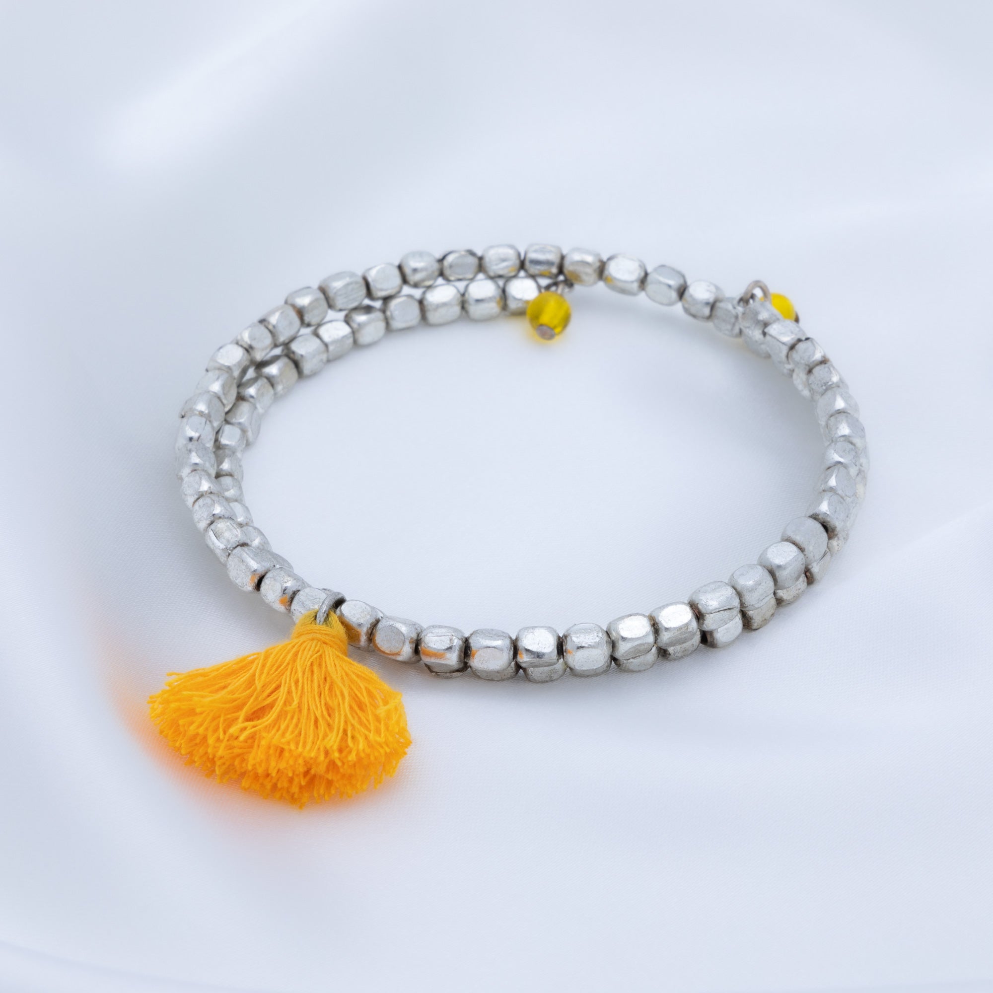 Taj Tassel Metal Bead Bracelet - Aaria Tees Aaria Tees