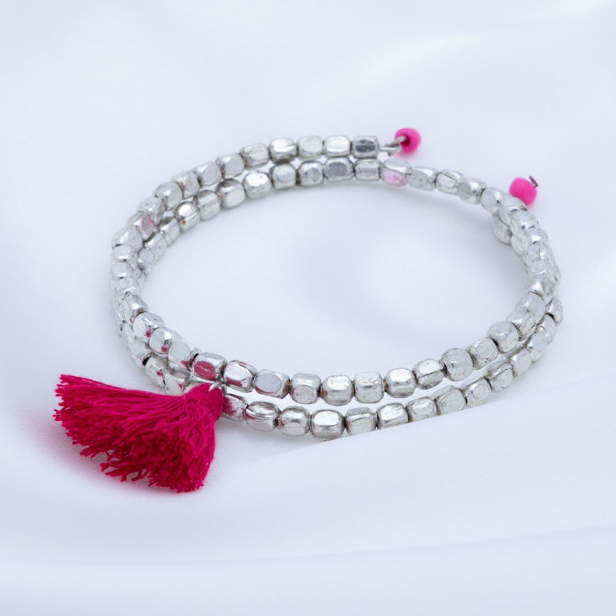 Taj Tassel Metal Bead Bracelet - Aaria Tees Aaria Tees