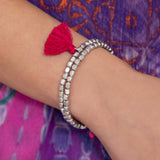Taj Tassel Metal Bead Bracelet - Aaria Tees Aaria Tees