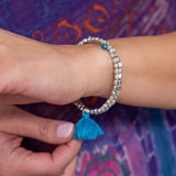 Taj Tassel Metal Bead Bracelet - Aaria Tees Aaria Tees