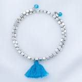 Taj Tassel Metal Bead Bracelet - Aaria Tees Aaria Tees