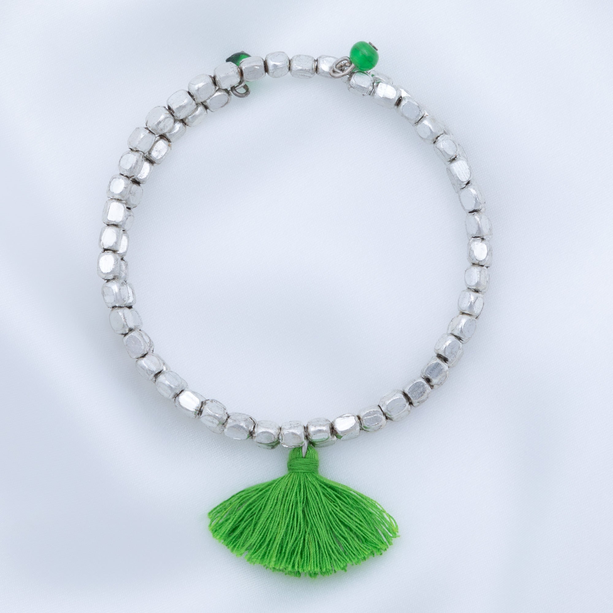 Taj Tassel Metal Bead Bracelet - Aaria Tees Aaria Tees