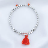 Taj Tassel Metal Bead Bracelet - Aaria Tees Aaria Tees
