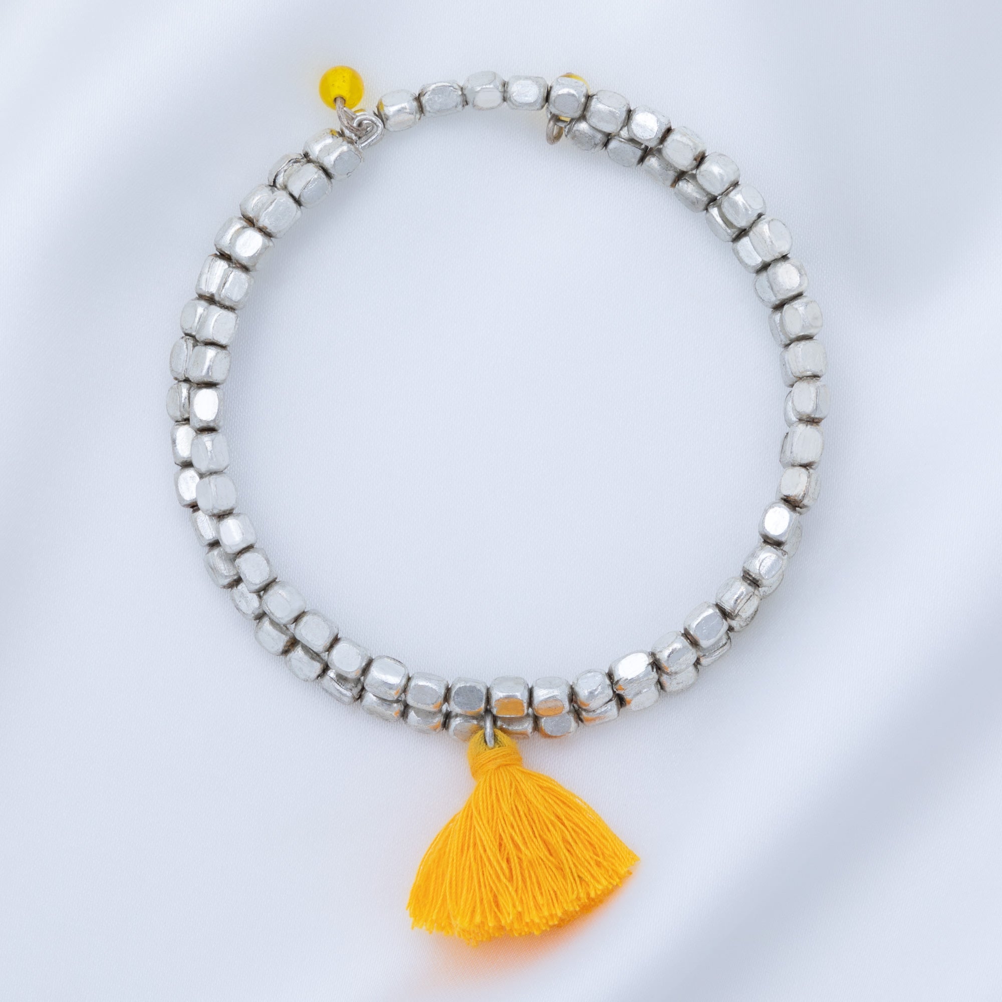 Taj Tassel Metal Bead Bracelet - Aaria Tees Aaria Tees