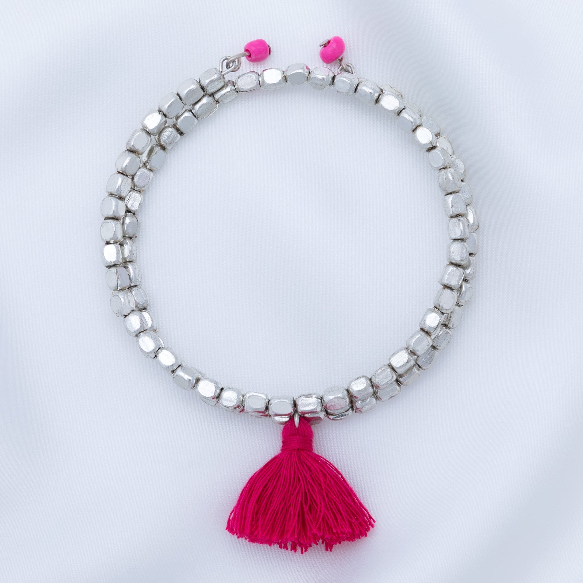 Taj Tassel Metal Bead Bracelet - Aaria Tees Aaria Tees