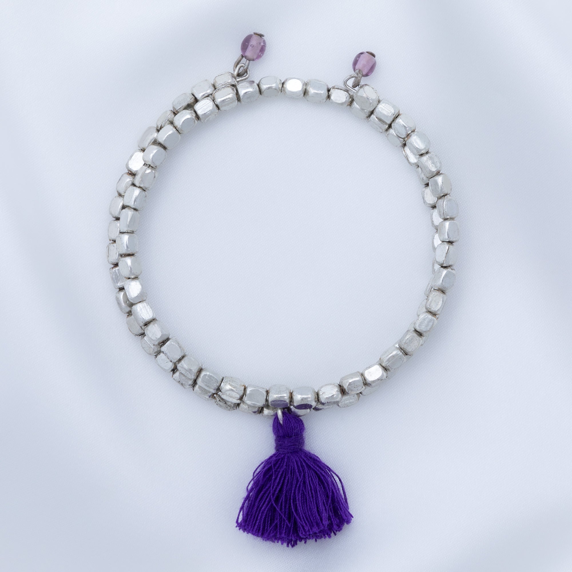 Taj Tassel Metal Bead Bracelet - Aaria Tees Aaria Tees