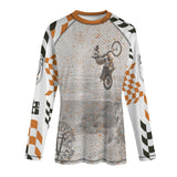 Jump Higher #dirtshirt Men's Long Sleeve Riding Shirt | Motocross Tee - Aaria Tees Aaria Tees