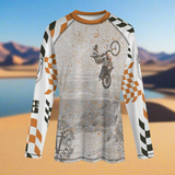 Jump Higher #dirtshirt Men's Long Sleeve Riding Shirt | Motocross Tee - Aaria Tees Aaria Tees