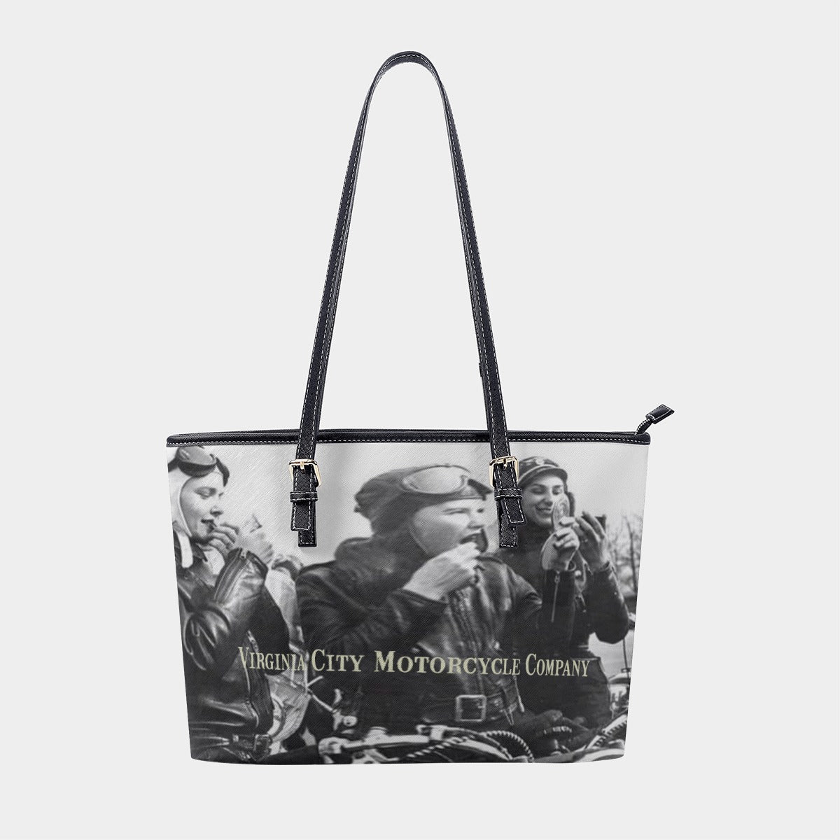 Lipstick Ladies Premium Tote Bag | Women's Motorcycle Tote - Aaria Tees Aaria Tees