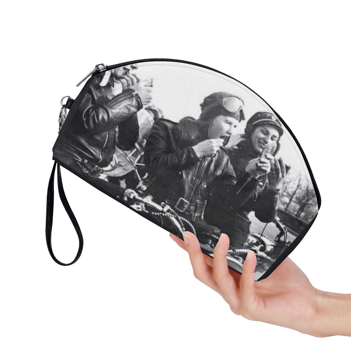 Motorcycle Babes Cosmetic Bag | Bold Biker Style Makeup & Travel Organizer - Aaria Tees Aaria Tees
