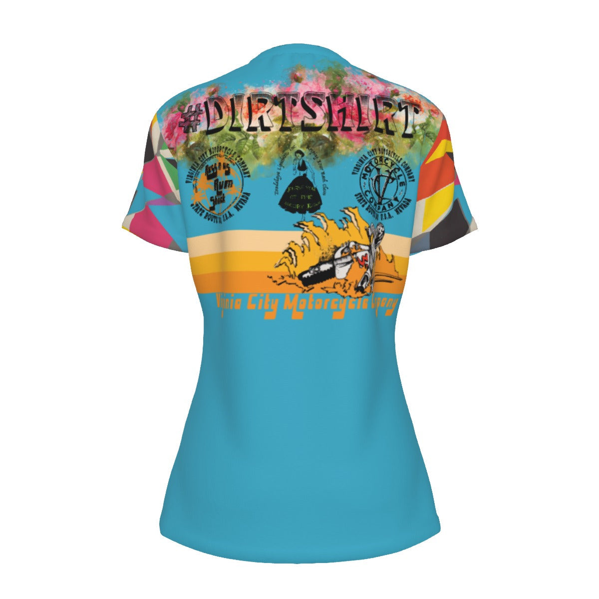 Women's Dirt Bike Fun Slogan T-Shirt | Round Neck | 100% Cotton - Aaria Tees Aaria Tees
