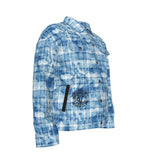 Steampunk Skull Blue Plaid Women's Jacket | VCMCo. - Aaria Tees Aaria Tees