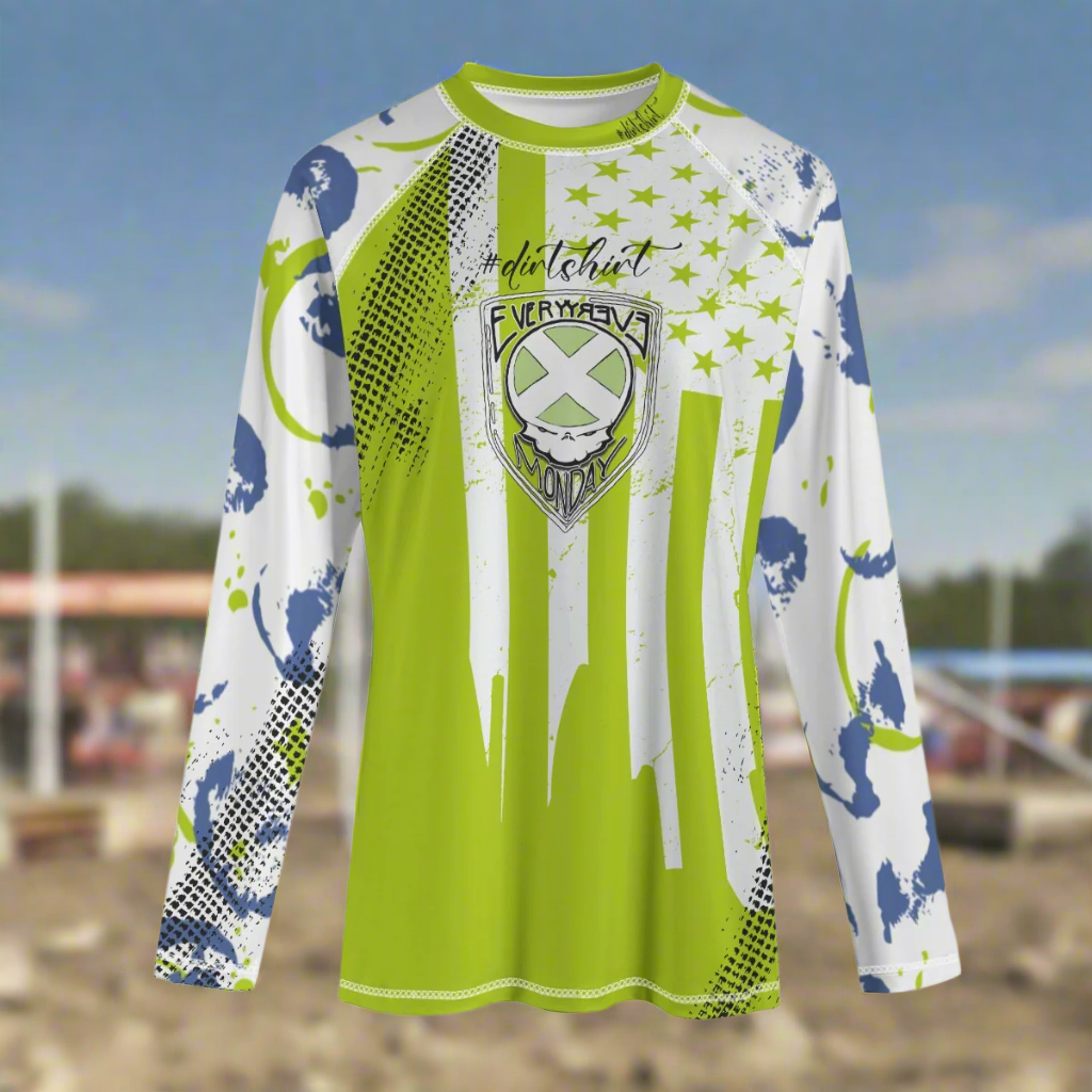 Just Riding #dirtshirt Long Sleeve Motocross Shirt | Dirt Bike Tee - Aaria Tees Aaria Tees