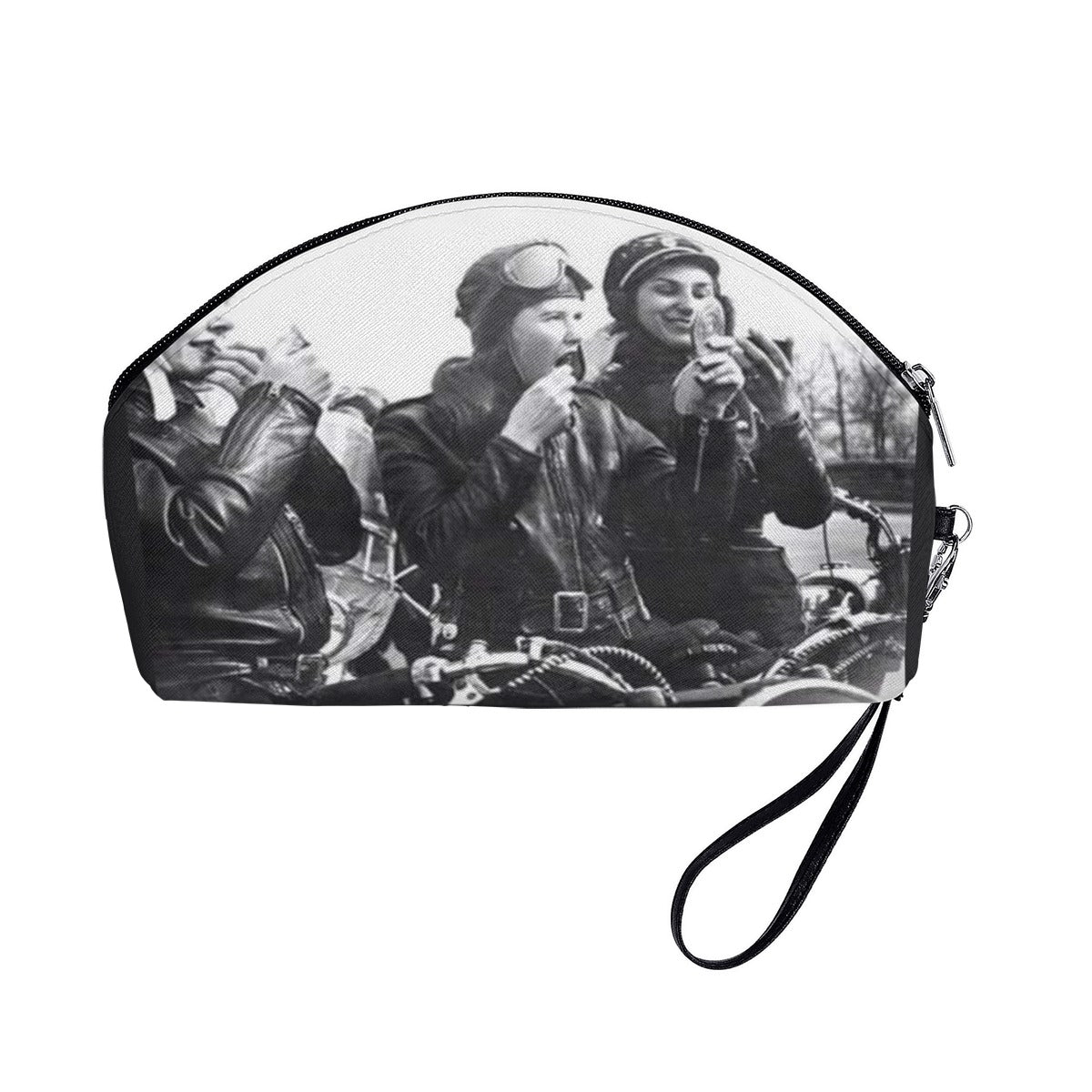 Motorcycle Babes Cosmetic Bag | Bold Biker Style Makeup & Travel Organizer - Aaria Tees Aaria Tees