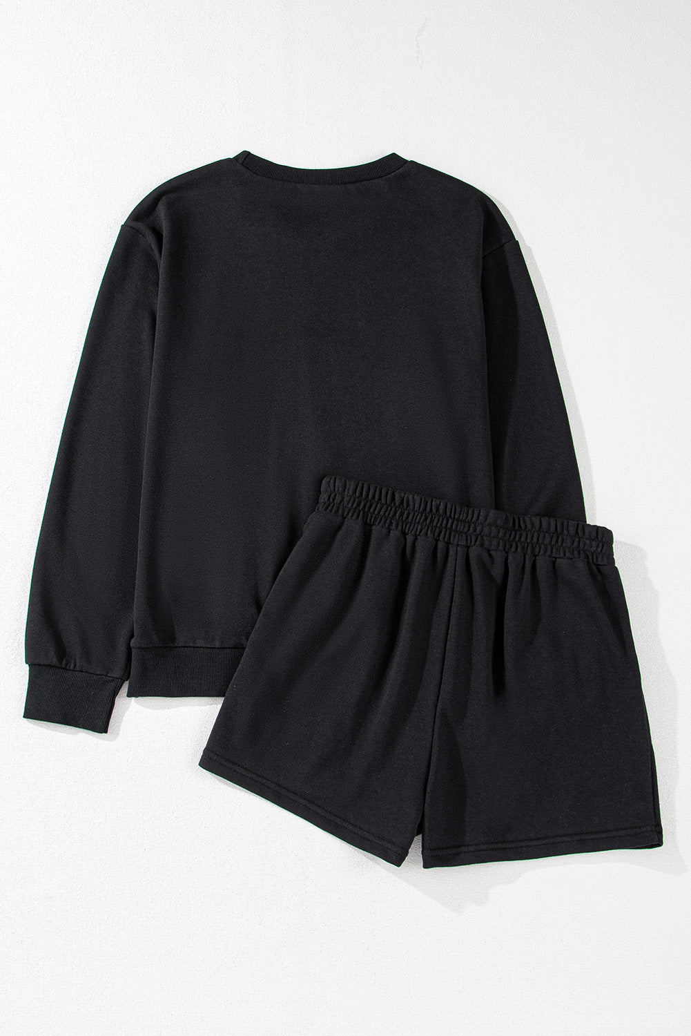 Black GAME DAY Rugby Football Graphic Pullover and Shorts Casual Outfit - Aaria Tees Aaria Tees