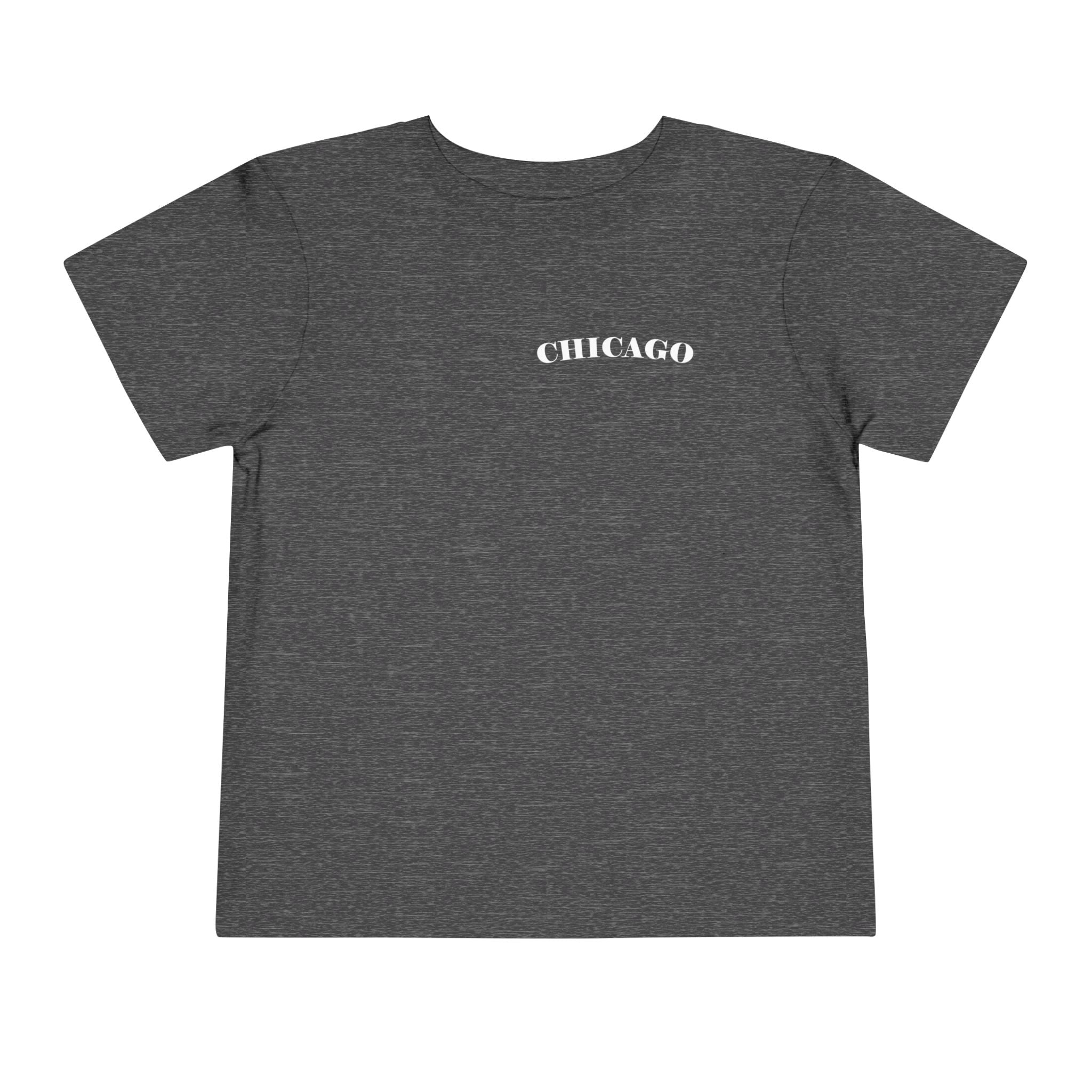 Mystery Noir Chicago Skyline Sunset Unisex Toddler Short Sleeve Tee - Aaria Tees Aaria Tees
