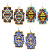 Mayan Pyramid Beaded Earrings - Aaria Tees Aaria Tees