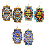 Mayan Pyramid Beaded Earrings - Aaria Tees Aaria Tees