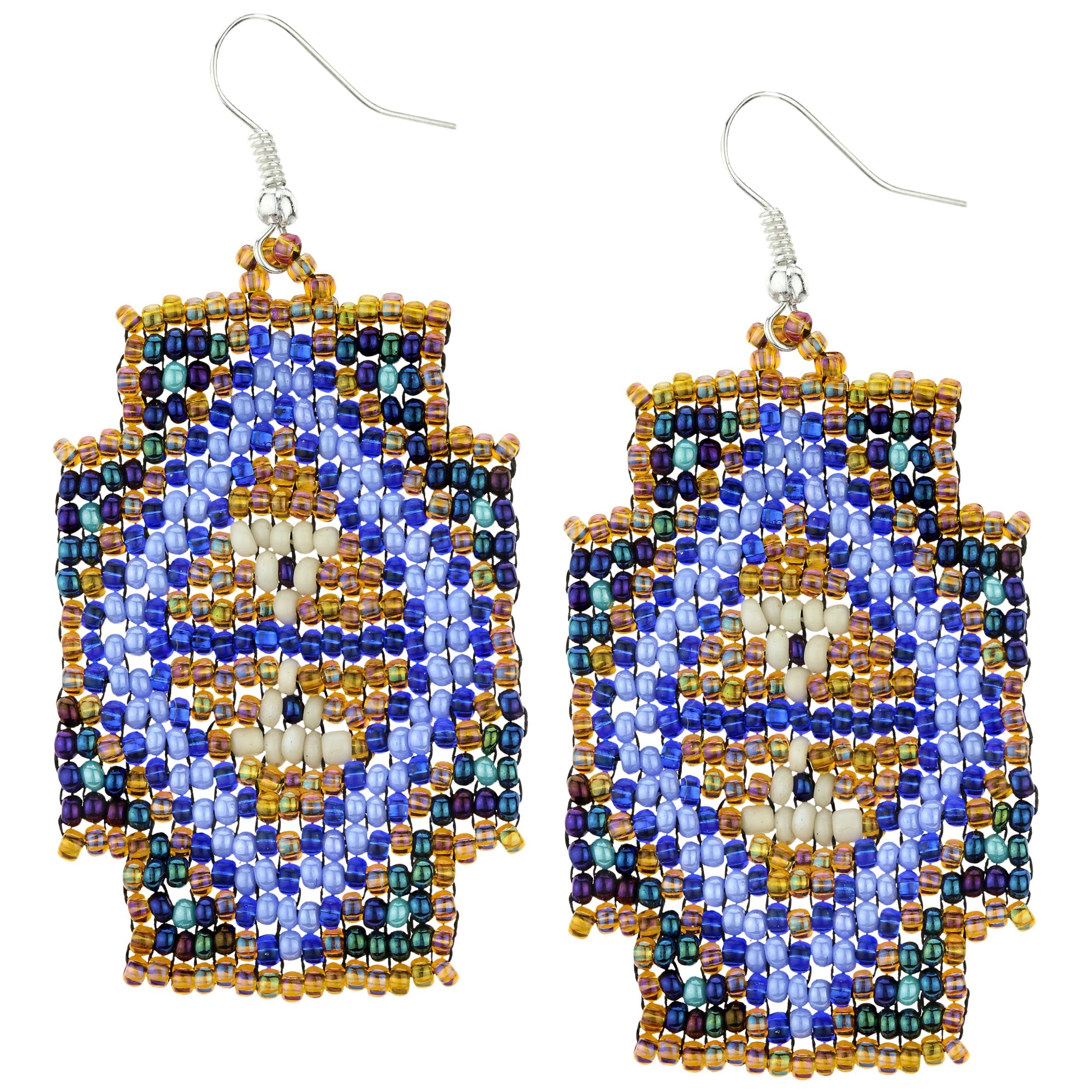 Mayan Pyramid Beaded Earrings - Aaria Tees Aaria Tees