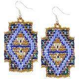 Mayan Pyramid Beaded Earrings - Aaria Tees Aaria Tees