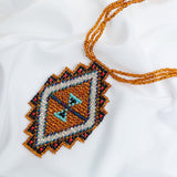 Mayan Pyramid Beaded Pendant Necklace - Aaria Tees Aaria Tees