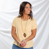 Mayan Pyramid Beaded Pendant Necklace - Aaria Tees Aaria Tees