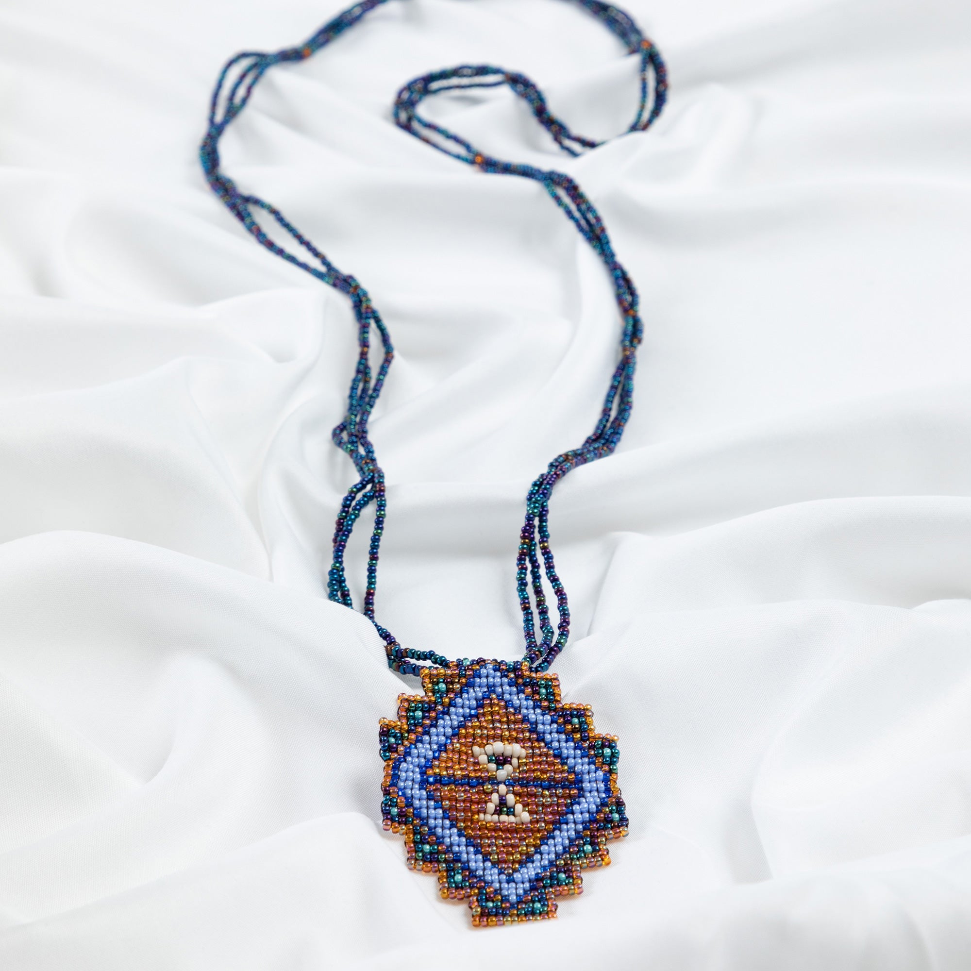 Mayan Pyramid Beaded Pendant Necklace - Aaria Tees Aaria Tees