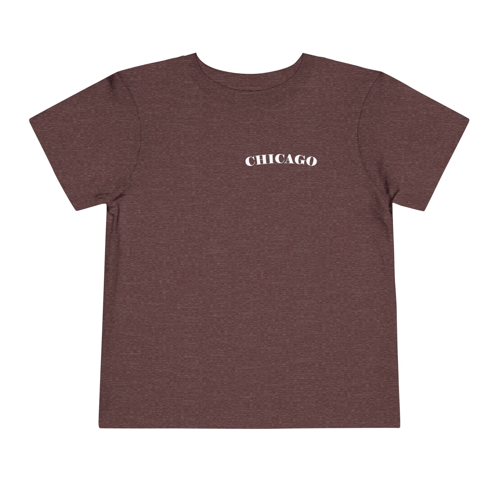 Mystery Noir Chicago Skyline Sunset Unisex Toddler Short Sleeve Tee - Aaria Tees Aaria Tees