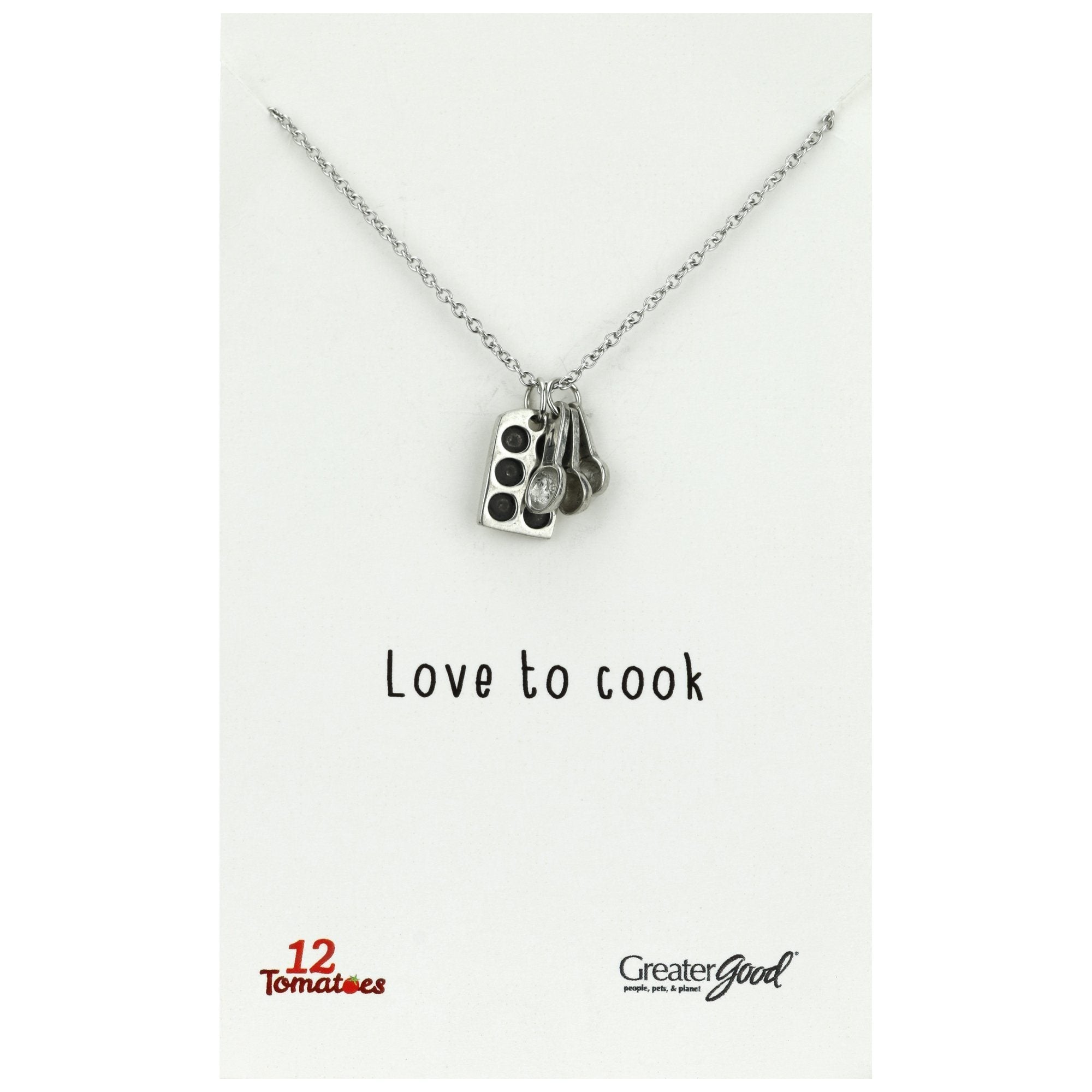 Love to Cook Necklace - Aaria Tees Aaria Tees