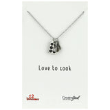Love to Cook Necklace - Aaria Tees Aaria Tees