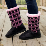 Pink Ribbon Knit Boots - Aaria Tees Aaria Tees