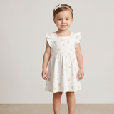 Organic Cutout Back Dress - Lemons - Aaria Tees Aaria Tees