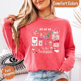 Comfort Colors Long Sleeve Ho Ho Ho Tis The Season Christmas Shirt - Aaria Tees Aaria Tees