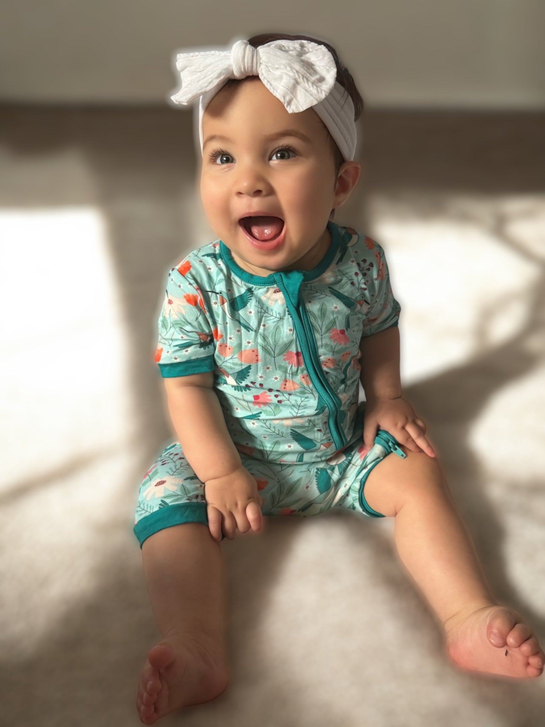 Hummingbird Bloom (Romper) - Aaria Tees Aaria Tees