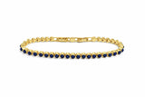 Lapis Lazuli Cabochon Tennis Bracelet Aaria Tees