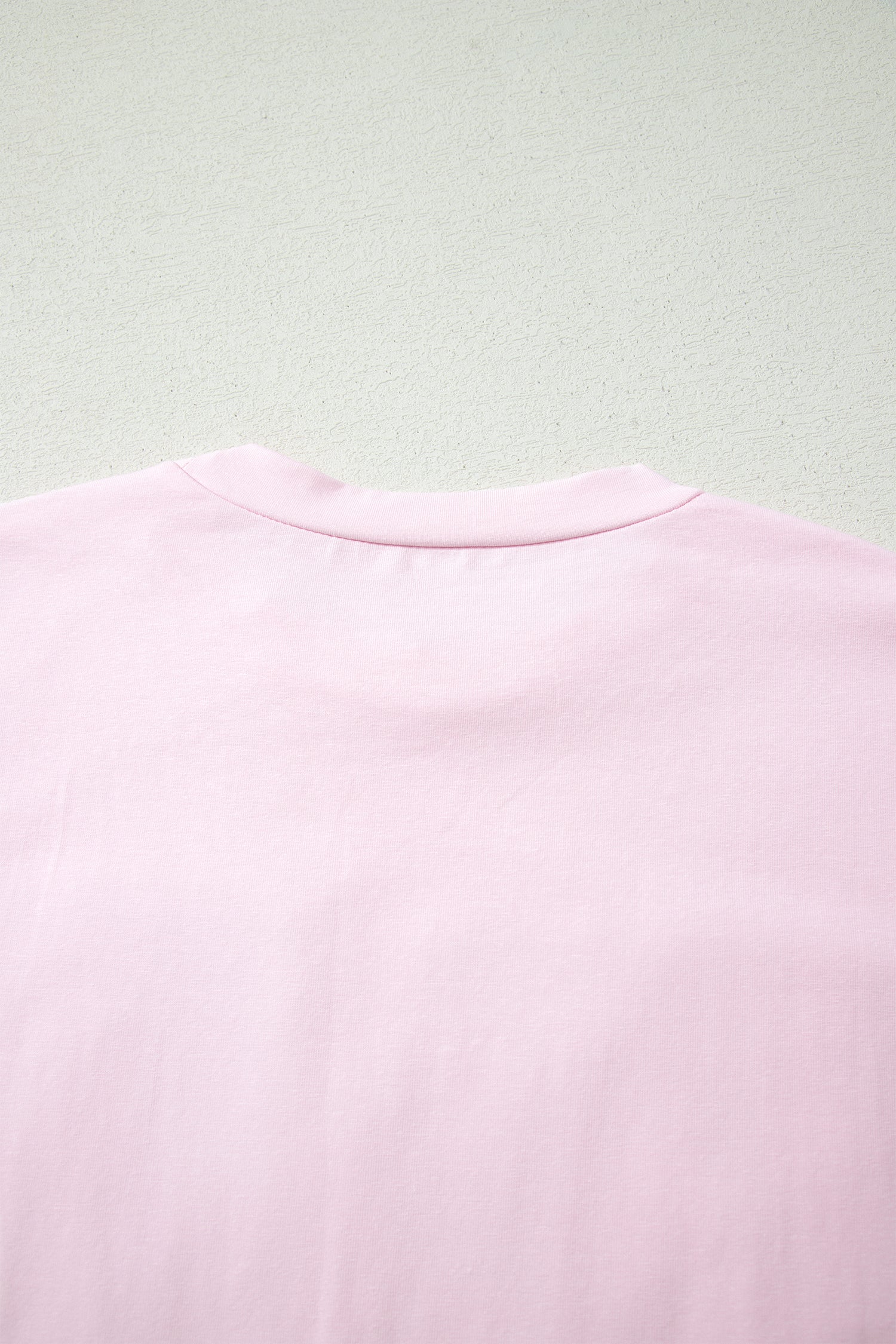 Pink PRAY Sequin Leopard Multiple Patched Graphic Tee - Aaria Tees Aaria Tees