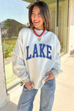 Light Grey Mock Neck Graphic Print Reversible Sweatshirt Aaria Tees